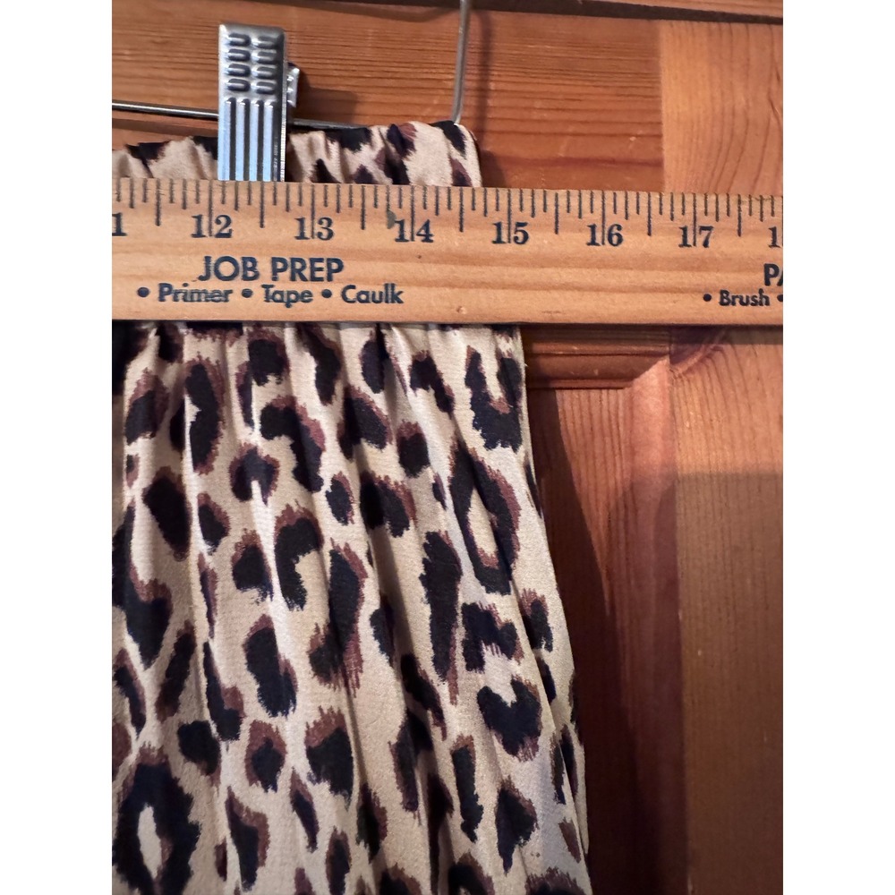 Sadie & Love Leopard Print Midi Skirt Animal Print Elastic Waist Size L Mobwife - Picture 5 of 6